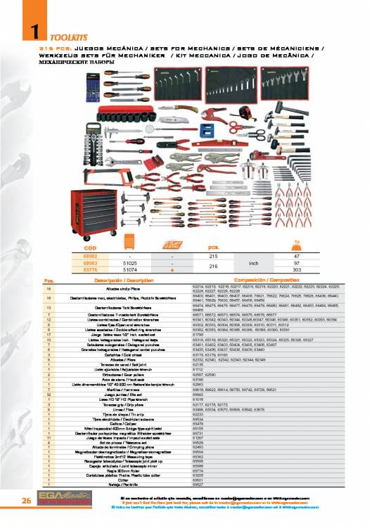Toolkits de EGA MASTER. 26