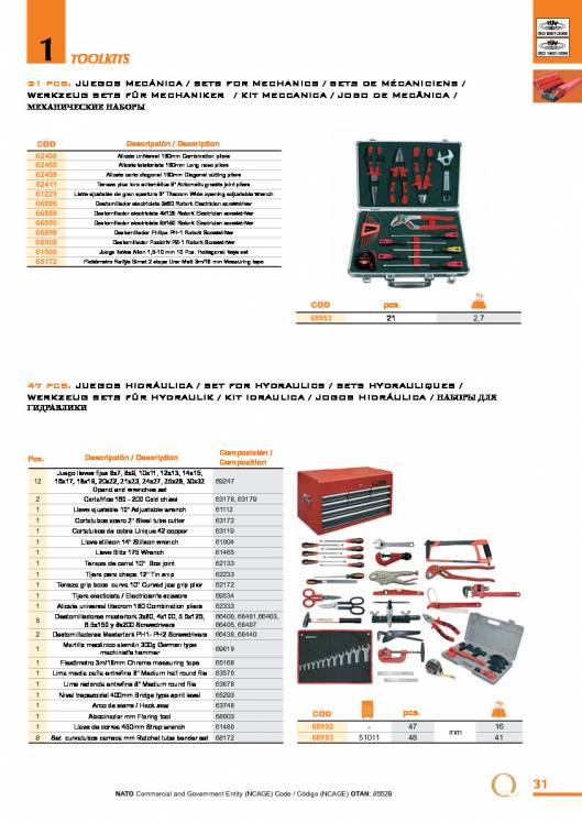 Toolkits de EGA MASTER. 31