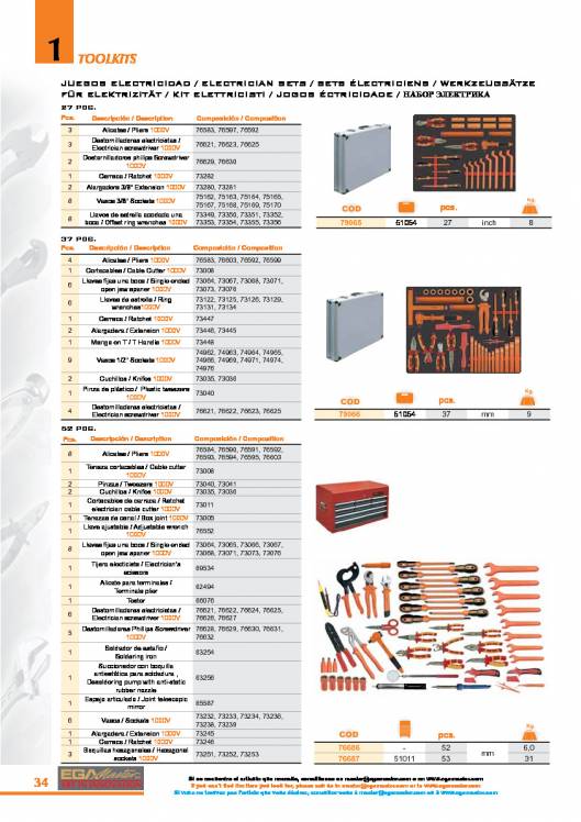 Toolkits de EGA MASTER. 34