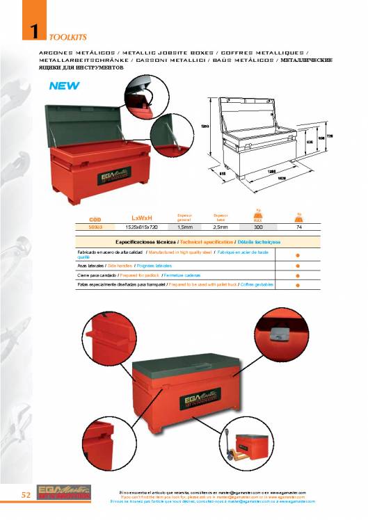 Toolkits de EGA MASTER. 52