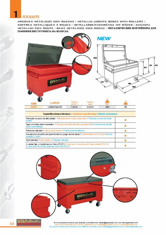 Toolkits de EGA MASTER. 54