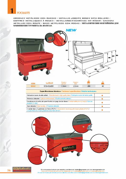 Toolkits de EGA MASTER. 56