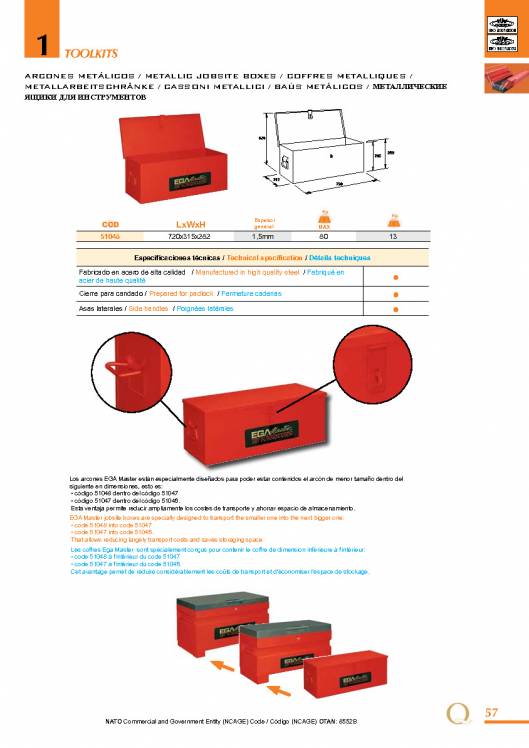 Toolkits de EGA MASTER. 57