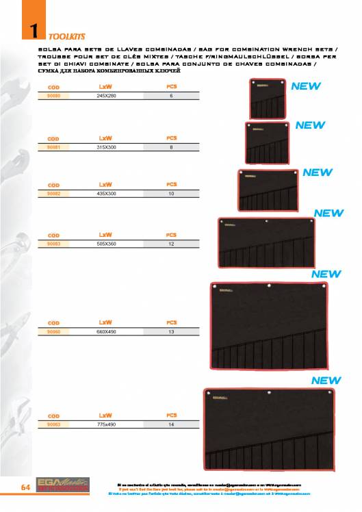 Toolkits de EGA MASTER. 64