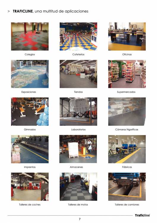 TRAFICLINE. Losetas macizas para uso público e industrial. 7