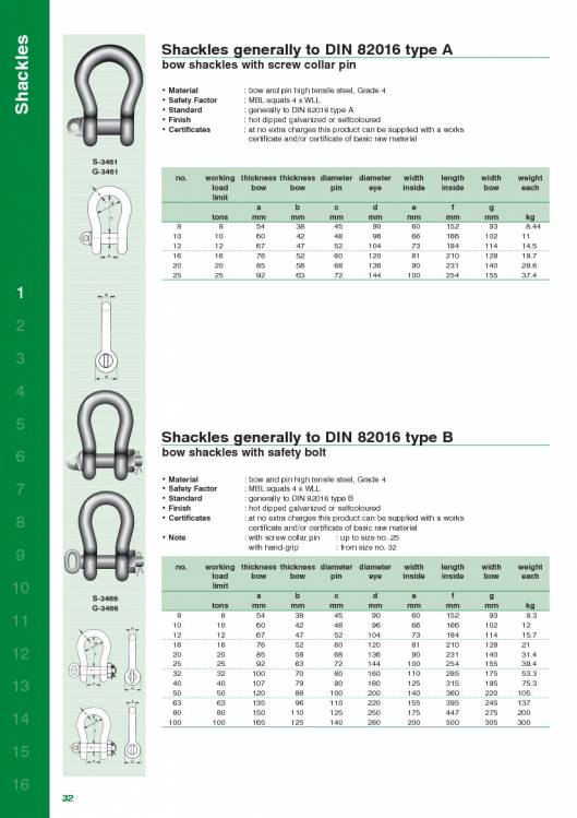 VAN-BEEST. Shackles catalogue. 23