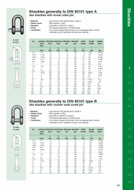 VAN-BEEST. Shackles catalogue. 24