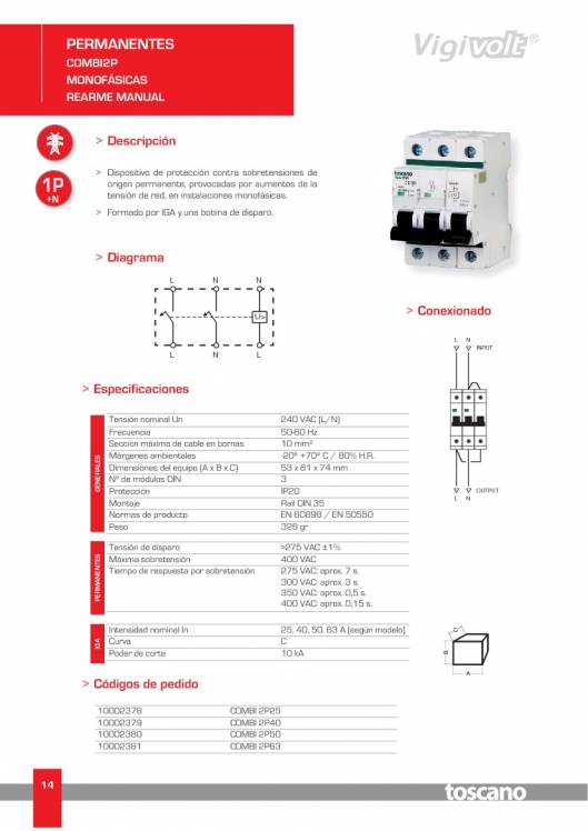 VIGIVOLT. Protectores de Sobretensiones 14
