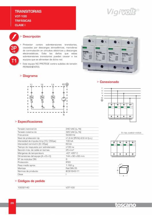 VIGIVOLT. Protectores de Sobretensiones 26